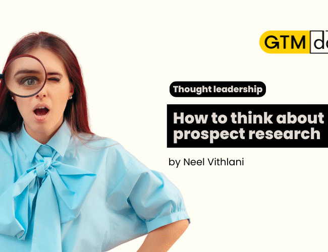 How to think about prospect research