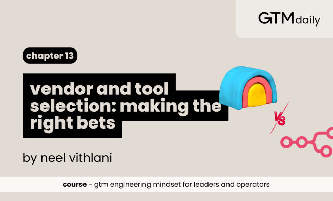 vendor and tool selection making the right bets